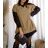 Long Sleeve Shirt Dress 3/4 Sleeve Ladies (uni m-xl) ITALIAN FASHION IM420047