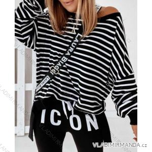 T-shirt elegant long sleeve women (S / M ONE SIZE) ITALIAN FASHION IMWK21008