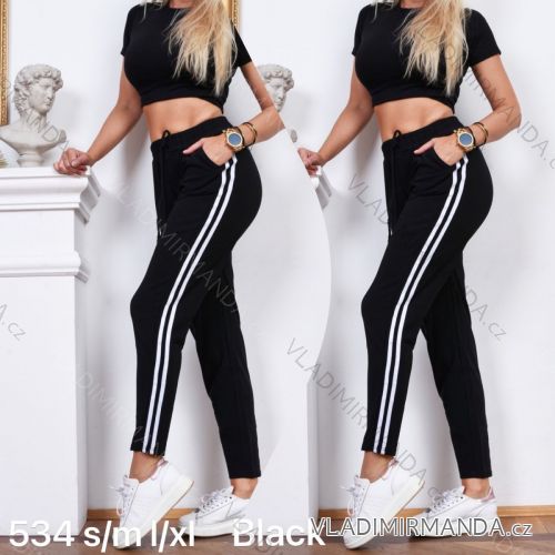 Women's long velvet sweatpants (S-XL) TURKISH FASHION TMWL20633