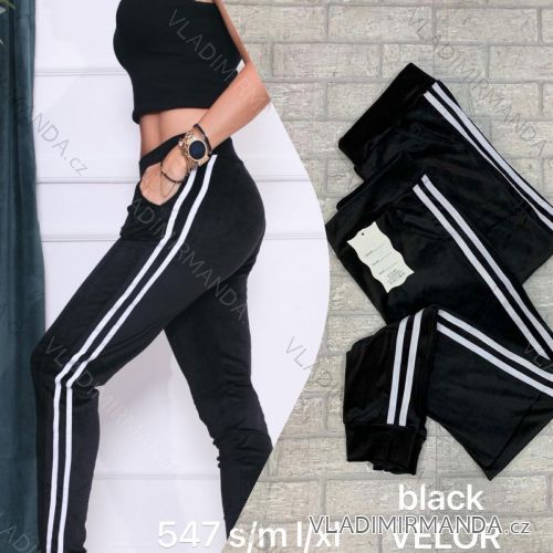 Women's long velvet sweatpants (S-XL) TURKISH FASHION TMWL20633