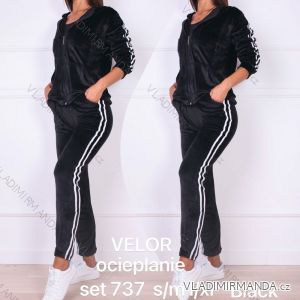 Women's long velvet sweatpants (S-XL) TURKISH FASHION TMWL20633