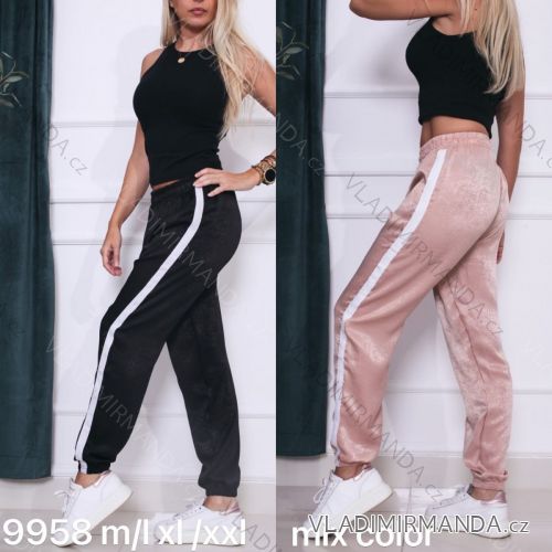 Women's long velvet sweatpants (S-XL) TURKISH FASHION TMWL20633