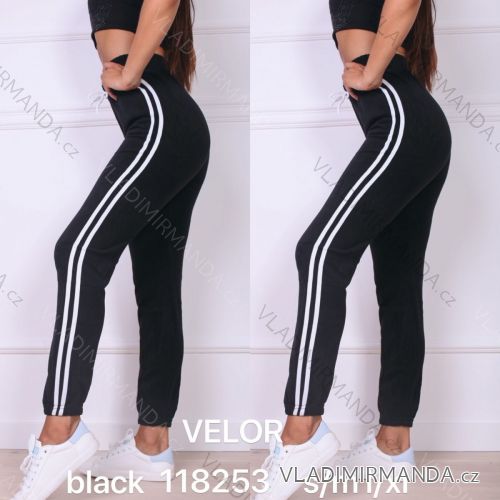 Women's long velvet sweatpants (S-XL) TURKISH FASHION TMWL20633