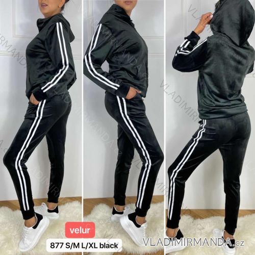 Women's long velvet sweatpants (S-XL) TURKISH FASHION TMWL20633