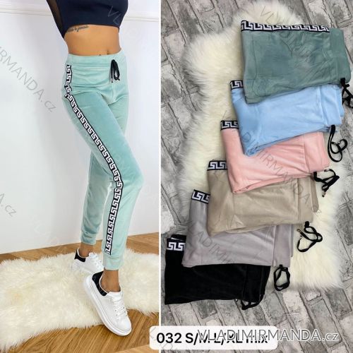 Women's long velvet sweatpants (S-XL) TURKISH FASHION TMWL20633