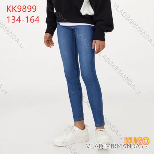 Jeans Leggings denim thin youth girl (134-164) KUGO KK9857