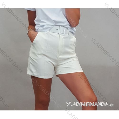 Shorts shorts women's summer (uni sl) ITALIAN Fashion IMT18378 S / M one size white