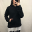 Hoodie long sleeve women's Christmas (sm) ITALIAN FASHION IM920421 S / M one size black