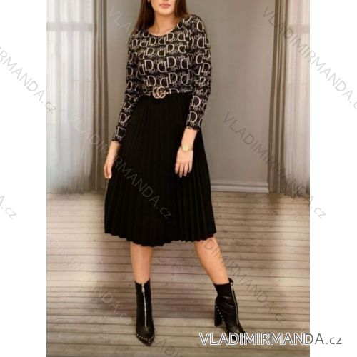 Dress with 3/4-sleeve ladies pocket (uni sl) ITALIAN Fashion IMWD20527