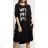 Summer long sleeve flowered women's dress (UNI S / L) ITALIAN FASHION IMK20150