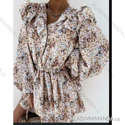 Women's Elegant Long Sleeve Dress (S / M / L ONE SIZE) ITALIAN FASHION IMWA21002