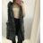 Women's fur vest long with hood (size S / M) ITALIAN FASHION IMT20B6153