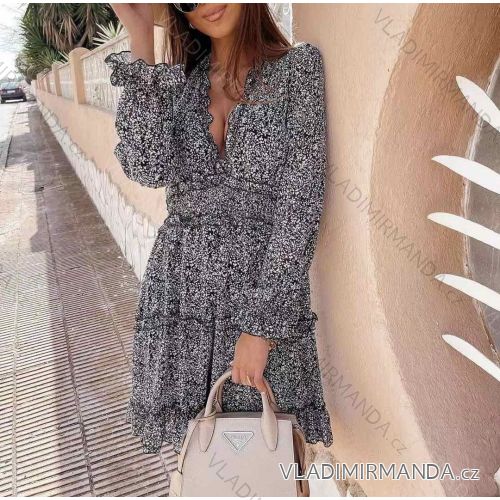 Dress with 3/4-sleeve ladies pocket (uni sl) ITALIAN Fashion IMWD20527