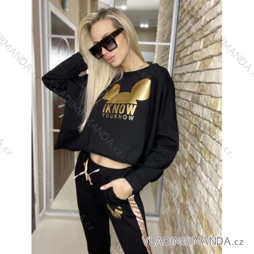 Set of long sweatpants and long sleeve sweatshirt for women (UNI S / L) TURKISH FASHION IMK20148