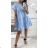 Summer long sleeve flowered women's dress (UNI S / L) ITALIAN FASHION IMK20150