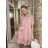 Summer long sleeve flowered women's dress (UNI S / L) ITALIAN FASHION IMK20150