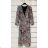 Summer long sleeve flowered women's dress (UNI S / L) ITALIAN FASHION IMK20150