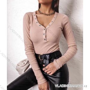 T-shirt elegant long sleeve women (S / M ONE SIZE) ITALIAN FASHION IMWK21008