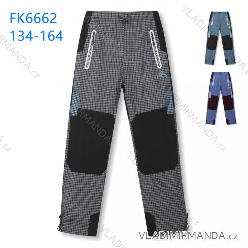 Outdoor canvas trousers with fleece padding for children youth boys (104-134) KUGO F501