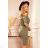 139-8 Sports dress with short sleeves - olive colour