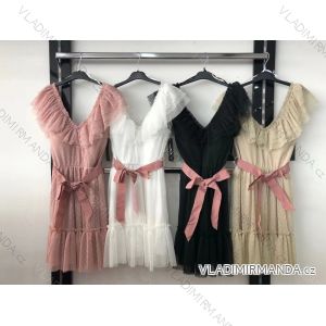 Elegant short-sleeved women's dress (uni s-m) ITALIAN FASHION IM920148