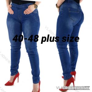 Jeans pants leatherette with zip (XXS-L) LAULIA JWA20108