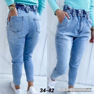 Jeans pants leatherette with zip (XXS-L) LAULIA JWA20108