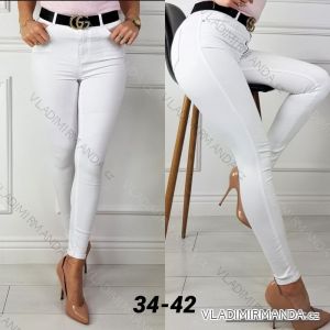 Jeans pants leatherette with zip (XXS-L) LAULIA JWA20108