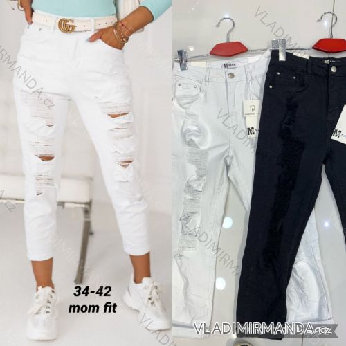 Jeans pants leatherette with zip (XXS-L) LAULIA JWA20108