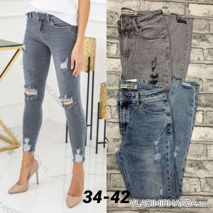 Jeans pants leatherette with zip (XXS-L) LAULIA JWA20108