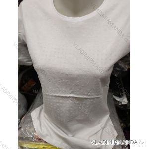 T-shirt short sleeve with lace women (uni s / m) TURKISH FASHION TM920024