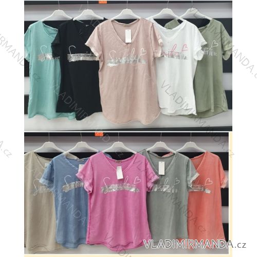 T-shirt short sleeve women (S / M ONE SIZE) ITALIAN FASHION IMWA21017