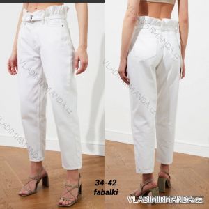 Jeans pants leatherette with zip (XXS-L) LAULIA JWA20108