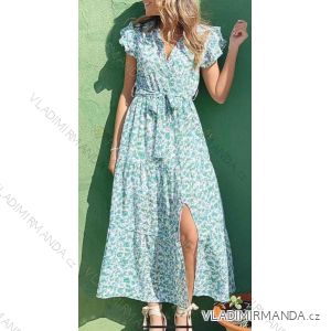 Summer long sleeve flowered women's dress (UNI S / L) ITALIAN FASHION IMK20150