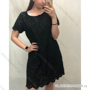 Women's Lace Short Sleeve Dress (UNI S-M) ITALIAN FASHION IMD20028