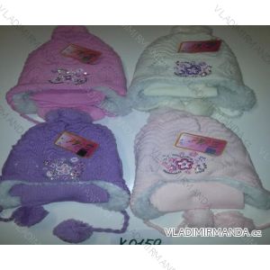 Set of scarf and baby girl caps (3-6 years) ECHT K0159
