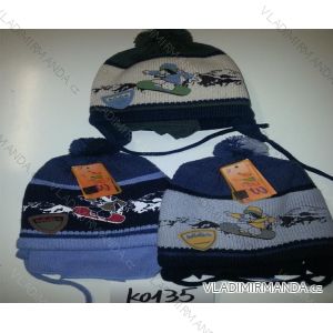 Set of scarves and caps for children boys (3-6 years) ECHT K0135
