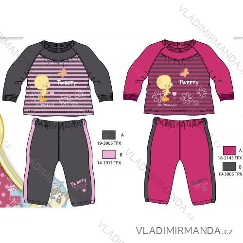 Suede tracksuit tweety baby girl (3-24 months) TKL 202230
