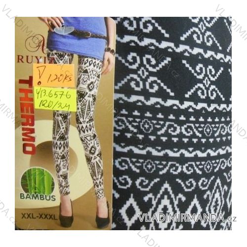 Leggings warm thermo bamboo long ladies oversized (l-3xl) RUYIZ YB-6576
