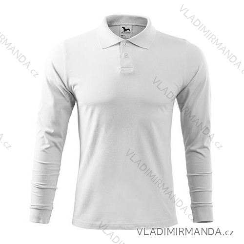 Single J. LS men's polo shirt white ADR-2110014
