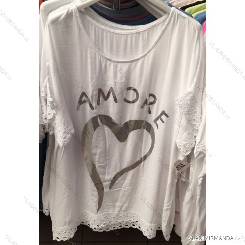 Shirt blouse 3/4 sleeve (UNI XL-3XL) ITALIAN MODA IM420486