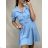 Elegant short-sleeved women's dress (uni s-m) ITALIAN FASHION IM920148 S / M one size béžová