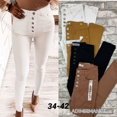 Jeans pants leatherette with zip (XXS-L) LAULIA JWA20108