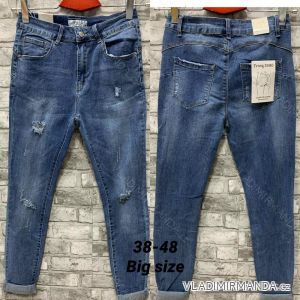 Jeans pants leatherette with zip (XXS-L) LAULIA JWA20108