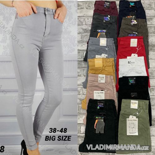 Jeans pants leatherette with zip (XXS-L) LAULIA JWA20108