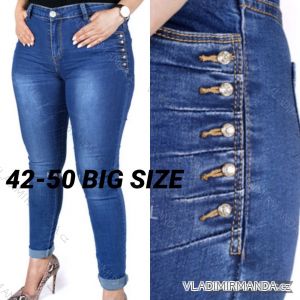 Jeans pants leatherette with zip (XXS-L) LAULIA JWA20108