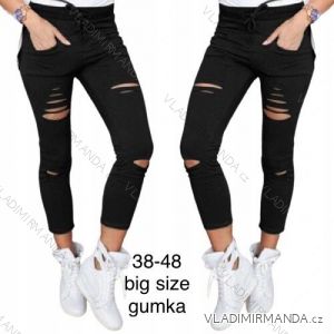 Jeans pants leatherette with zip (XXS-L) LAULIA JWA20108