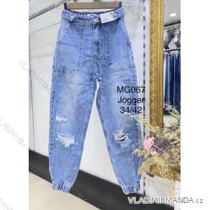 Jeans pants leatherette with zip (XXS-L) LAULIA JWA20108