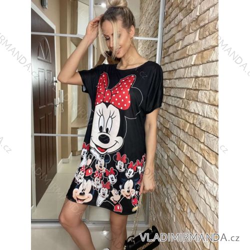 Summer long sleeve flowered women's dress (UNI S / L) ITALIAN FASHION IMK20150