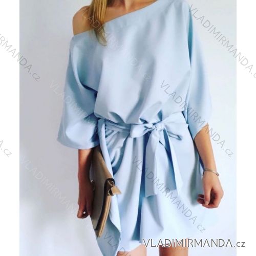 Summer long sleeve flowered women's dress (UNI S / L) ITALIAN FASHION IMK20150